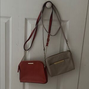 Red and Beige Crossbody Bags